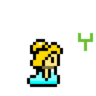 pixel art ellie walking